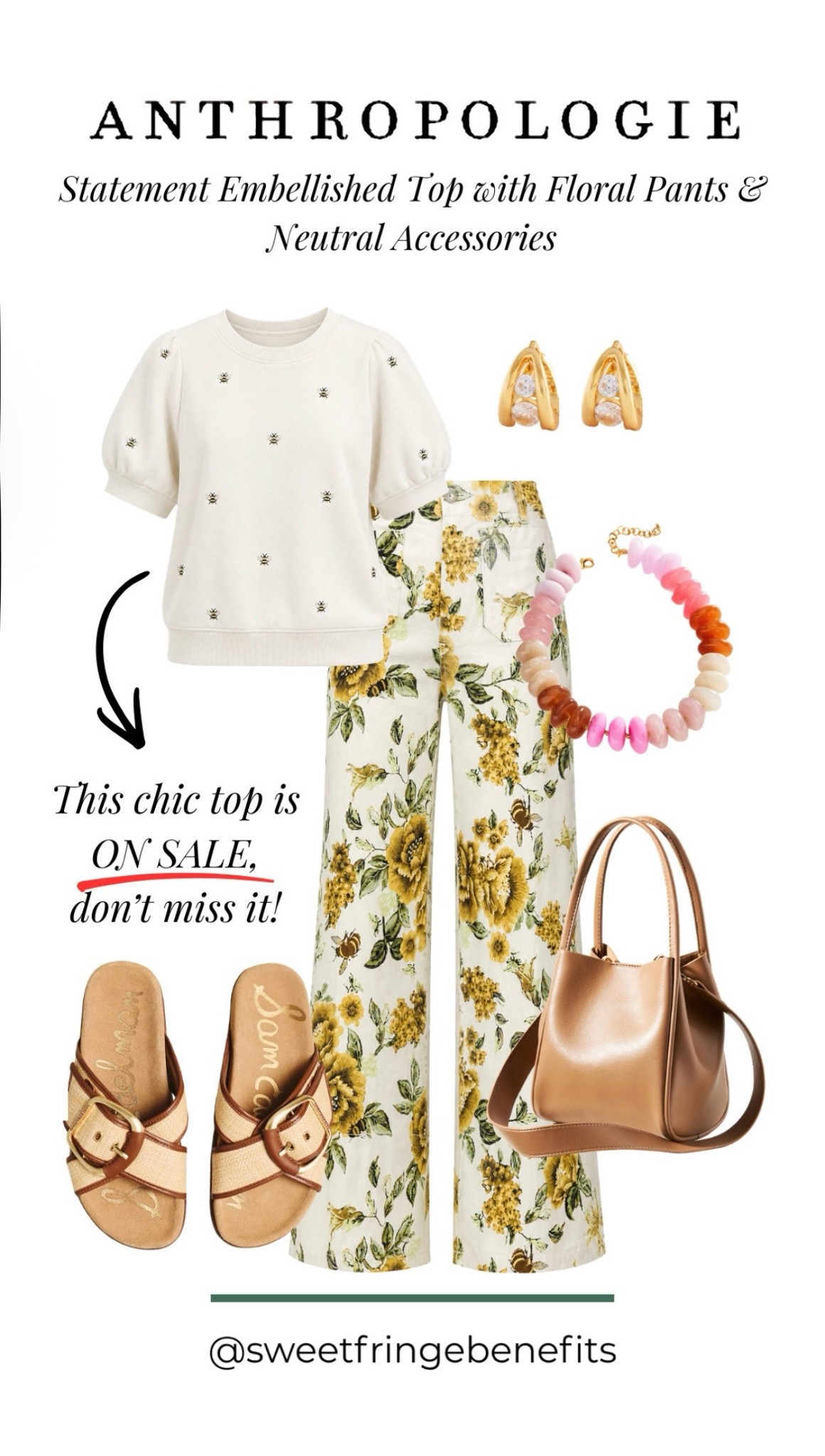 This embellished top from Anthropologie is such a beautiful statement piece! The subtle embellishments add just the right amount of sparkle, and it pairs perfectly with these floral pants for an elevated summer outfit that's still easy to wear. Whether you're heading to brunch, lunch with friends, or a casual event, this look feels polished and effortless.

✨ Save 20% off orders of $100+ at Anthropologie with code NANETTE20.

💡 LTK MADE EASY
❤️ Heart = Support my posts!
🔖 Save = Get sale & restock alerts
📋 Lists = Keep favorites organized
📲 Share = Send lists and products to a friend. Hello, Christmas List!
💬 Comment = Ask me anything about sizing or fit. :-)

#LTKootd #LTKOver40 #LTKSaleAlert