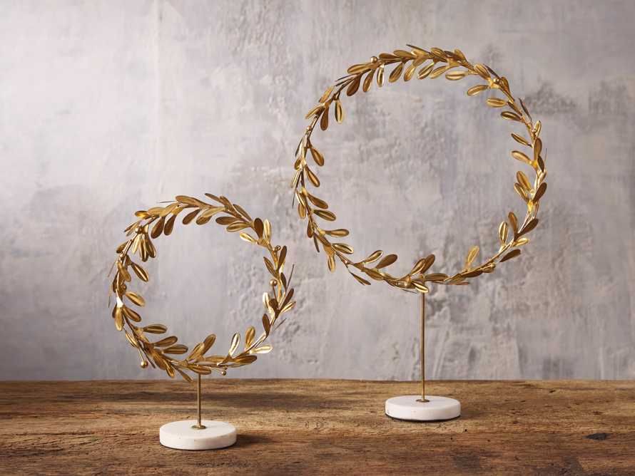 Metal Mistletoe Wreath on Stand | Arhaus | Arhaus