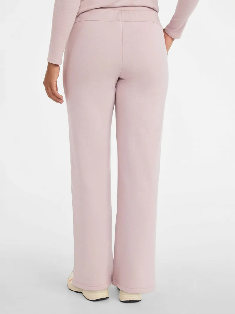 Avia Women's and Women's Plus Fleece Sweatpants with Satin Trim, Sizes XS-4X | Walmart (US)