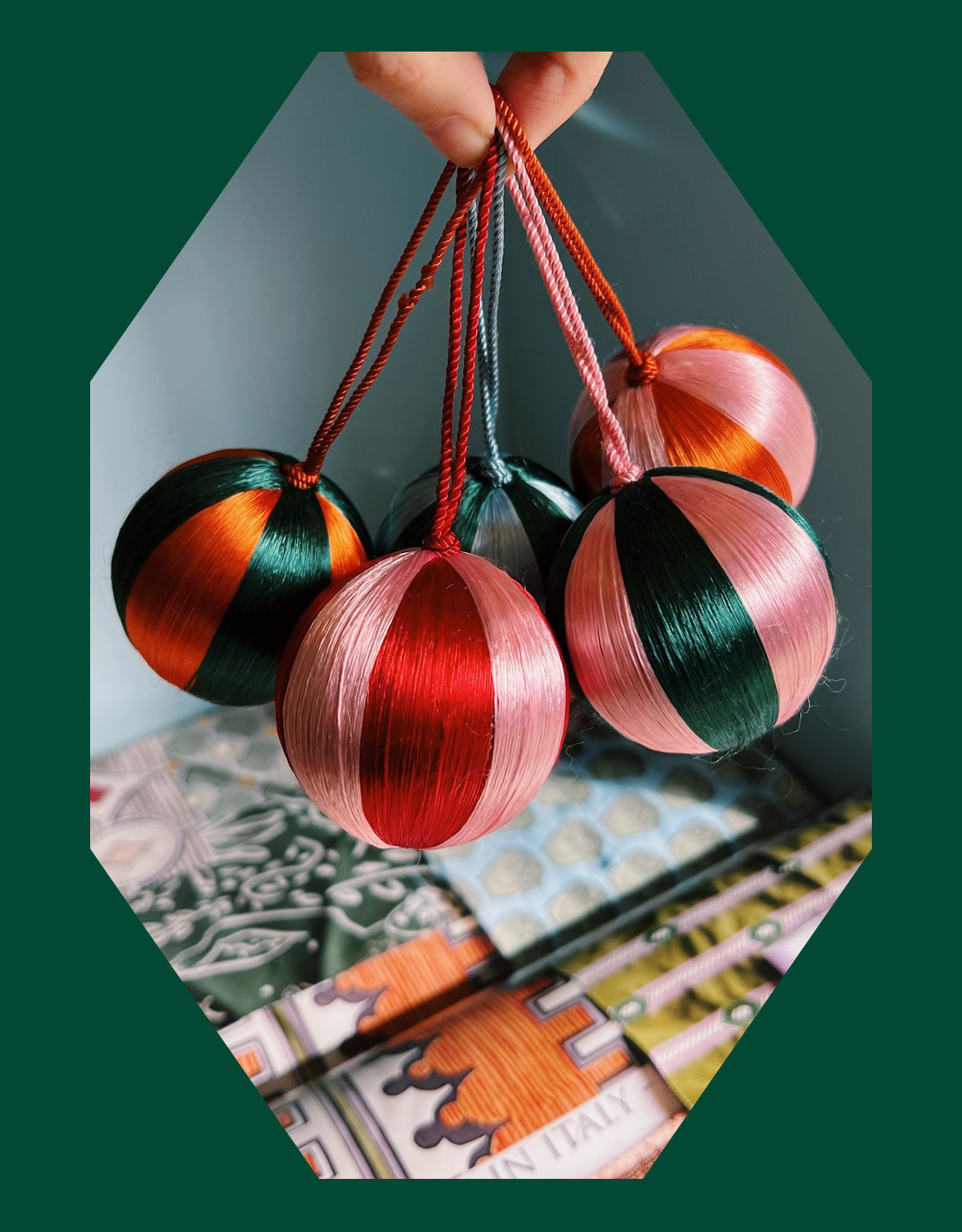 Anna + Nina Small Corded Stripe Bauble | Monsoon (UK)