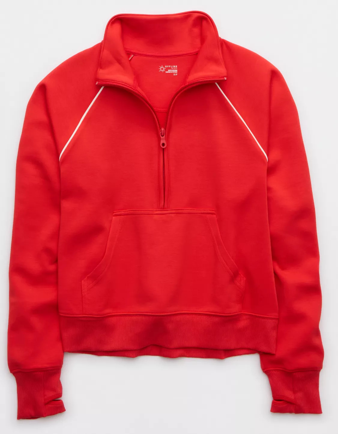OFFLINE By Aerie ChillUp Quarter Zip Sweatshirt | Aerie