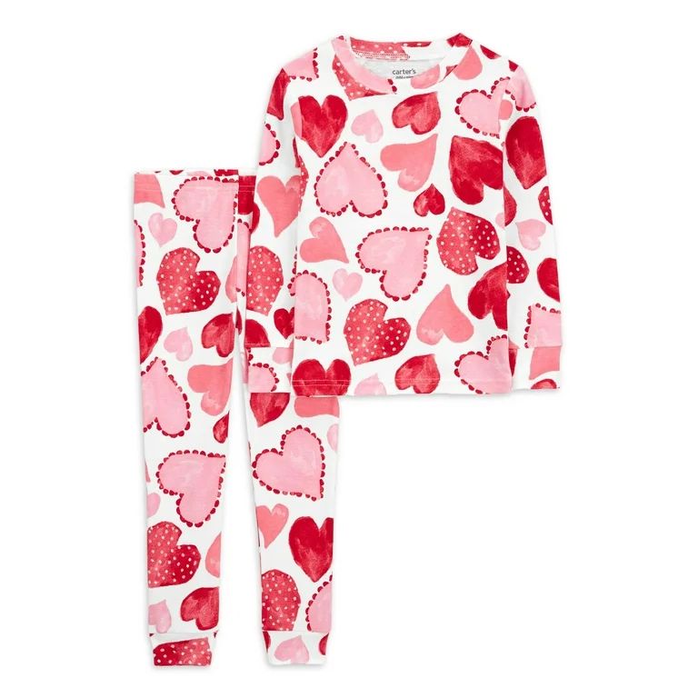 Carter's Child of Mine Baby and Toddler Valentine's Day Pajama Set, 2-Piece, Sizes 12M-5T - Walma... | Walmart (US)
