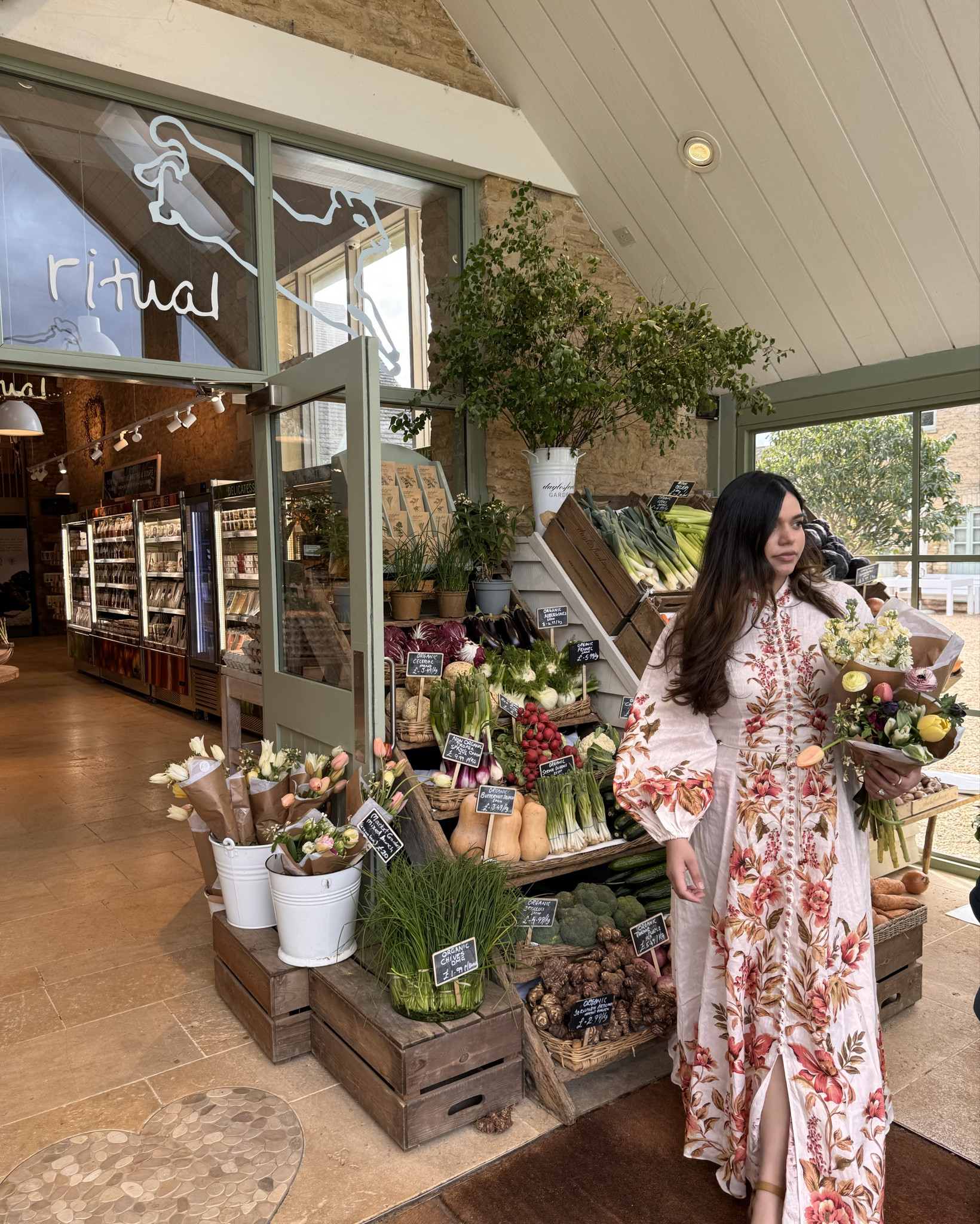 Cotswolds x Zimmermann 🌷 perfect combo. I’m wearing a size 3 which fit perfectly as I’m midsize (UK 12/14). Linked in this post and also similar dresses 💕

#LTKmidsize #LTKmodest #LTKsummer