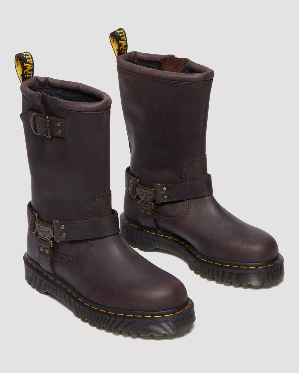 Anistone Hi Leather Biker Boots | Dr. Martens