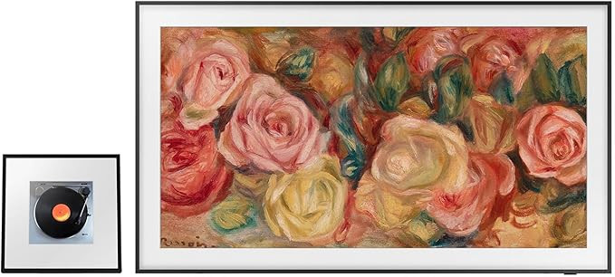 Samsung 4K The Frame 55'' TV with Teak Bezel | Amazon (US)