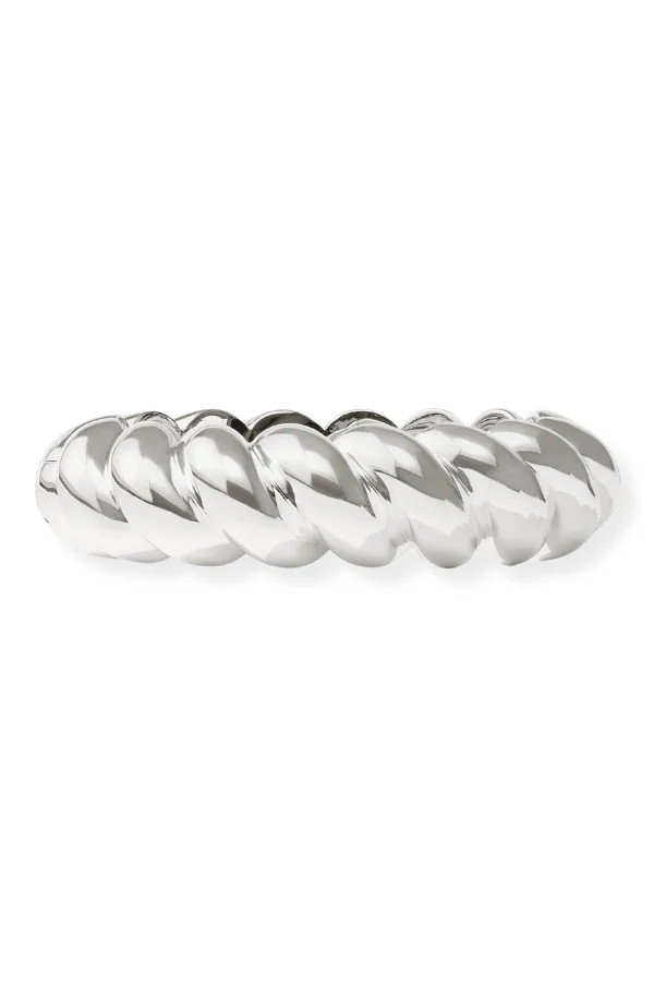 Julie Vos Ravello Silver Statement Hinge Bracelet Silver | The Willow Tree