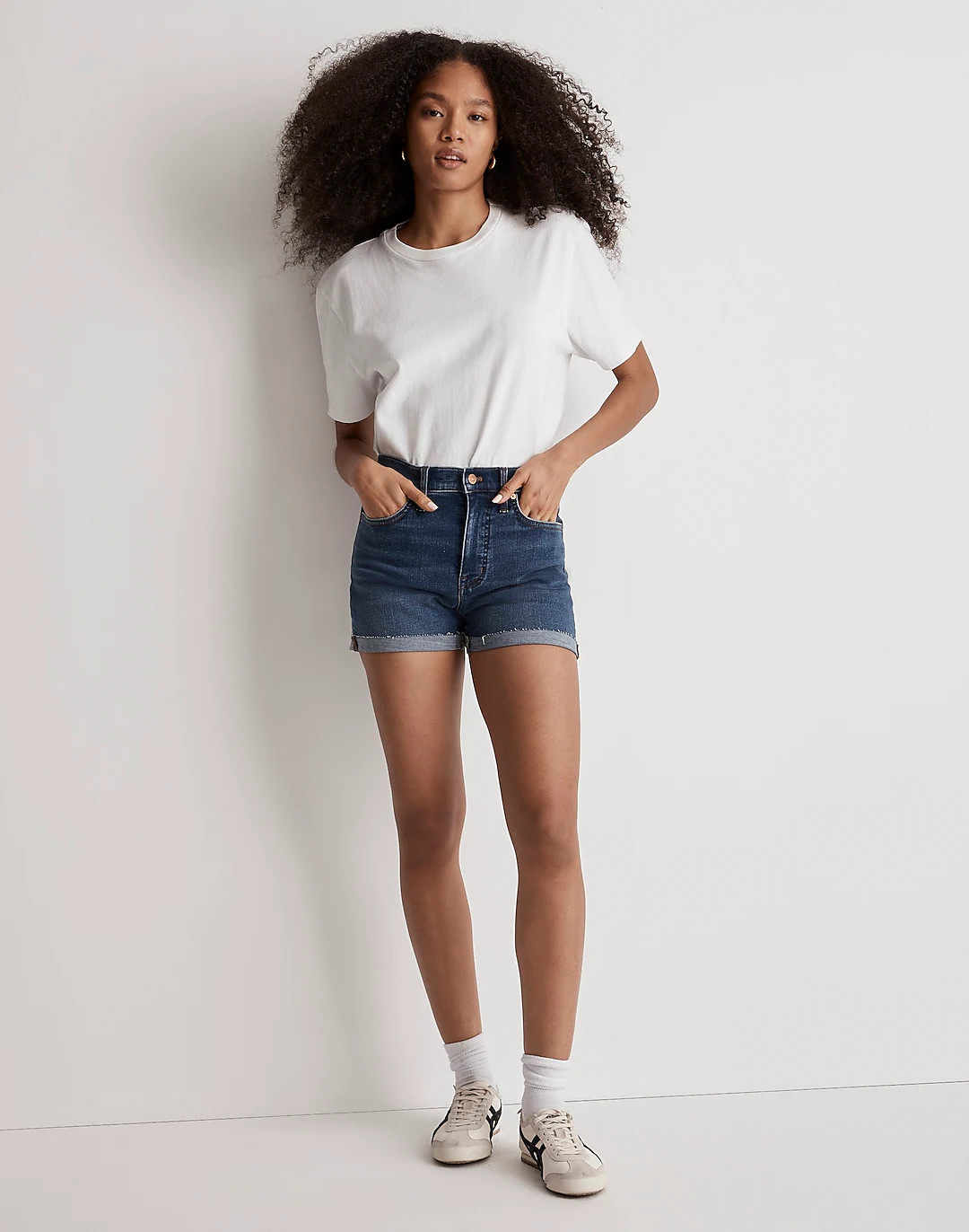 High-Rise Denim Shorts in Onaway Wash | Madewell