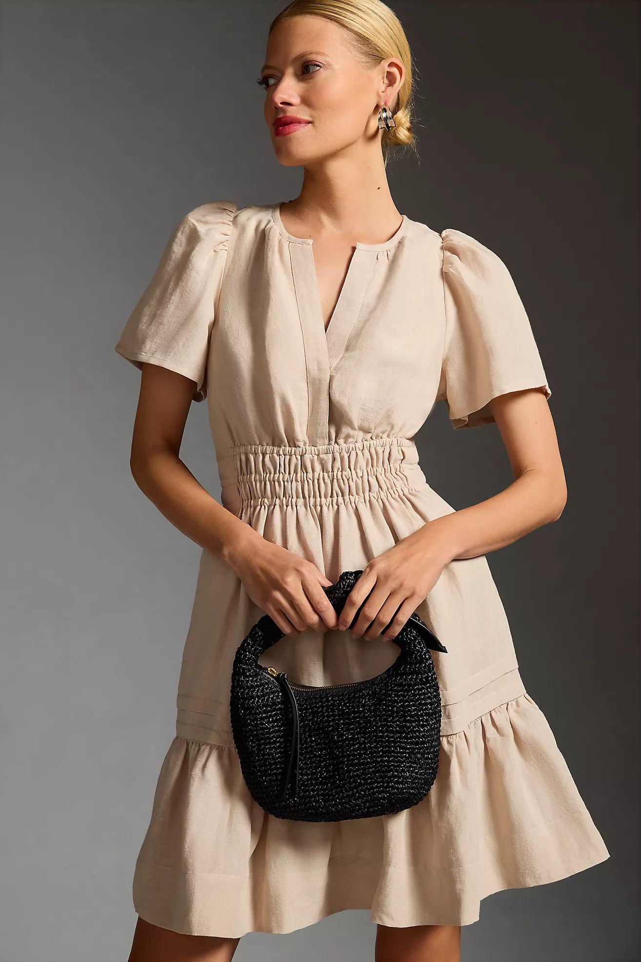 The Somerset Mini Dress: Linen Edition | Anthropologie (US)