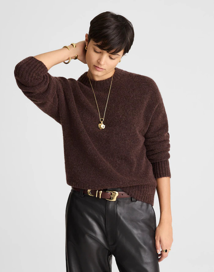 CloudSoft Drop-Shoulder Crewneck Sweater | Madewell