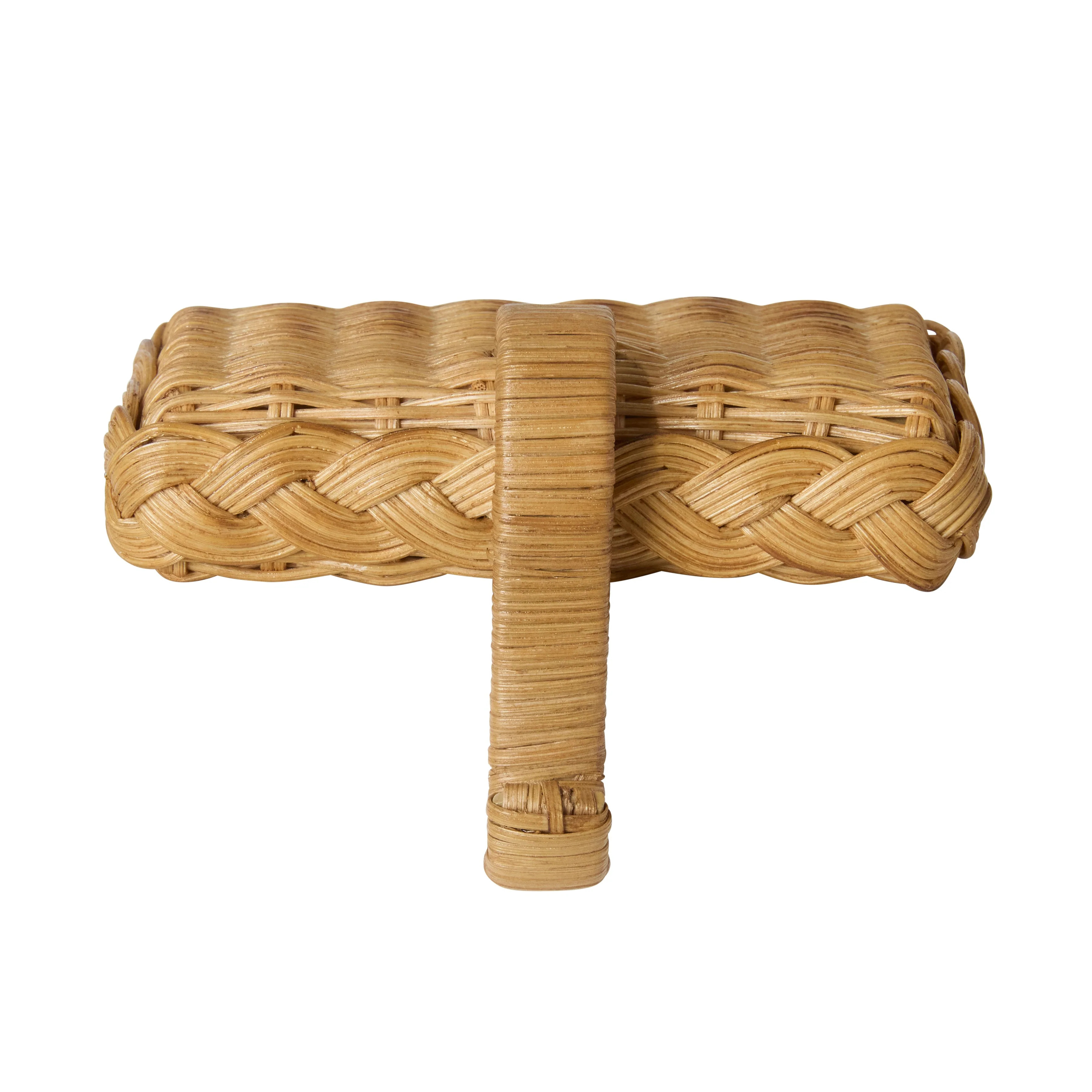 Braided Rattan Stocking Holder - Warm Honey | Cailini Coastal