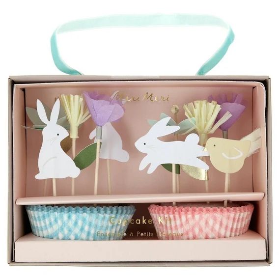 Easter Bunny Cupcake Kit Bunny Chick & Flower Cupcake Kit | Etsy | Etsy (US)