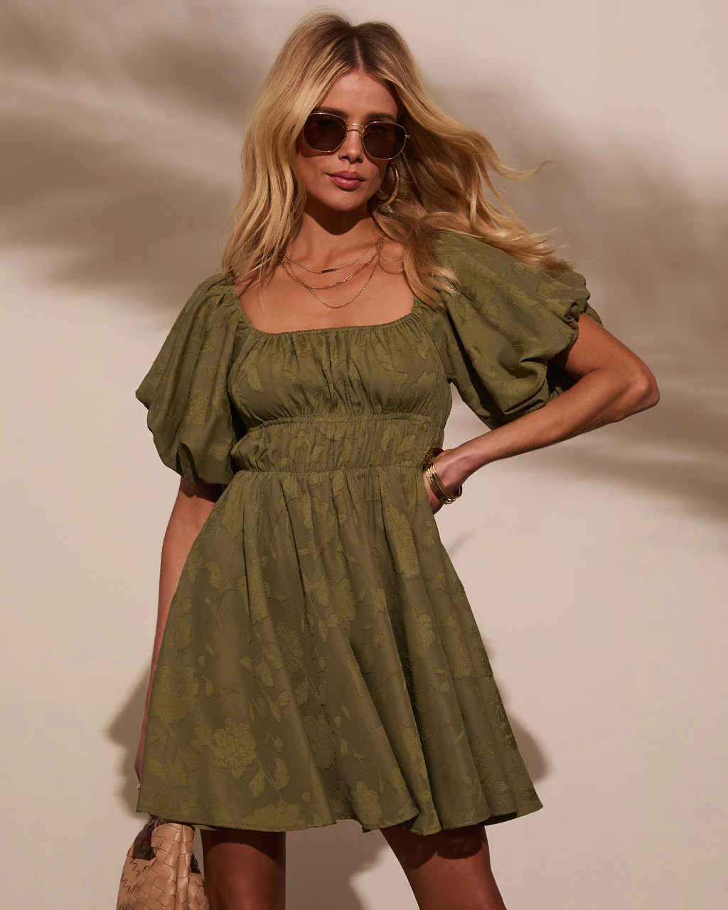 Cherished Charm Puff Sleeve Mini Dress | VICI