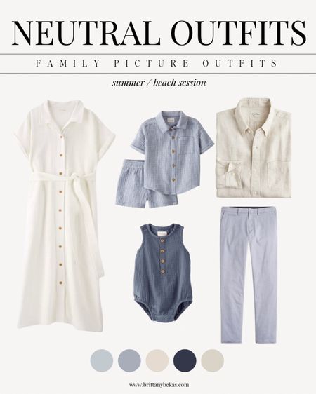 A classic linen dress paired with soft blues and creams and grey is a timeless look family pictures. Perfect for spring family pictures or beach family photo outfits. 

Spring family picture outfits. Beach family photos. Neutral family pictures. Men's outfits. Toddler outfits. Carter's. Blue boy outfits. Classic white dress. Photo shoot dress. Linen shirt  

#LTKmens #LTKfamily #LTKkids