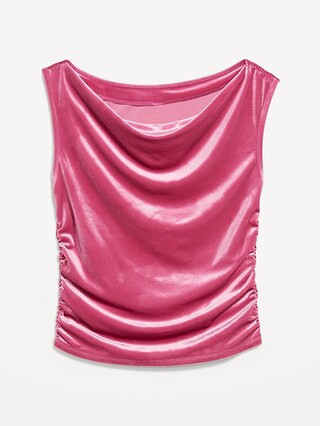 Velvet Ruched Top | Old Navy (US)