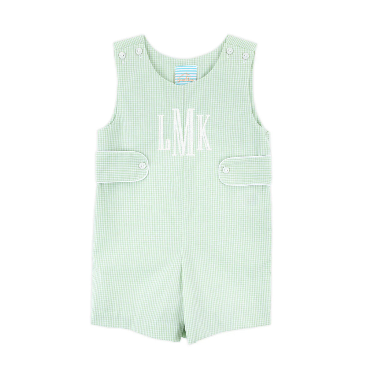 Light Green Gingham Jon Jon | Classic Whimsy