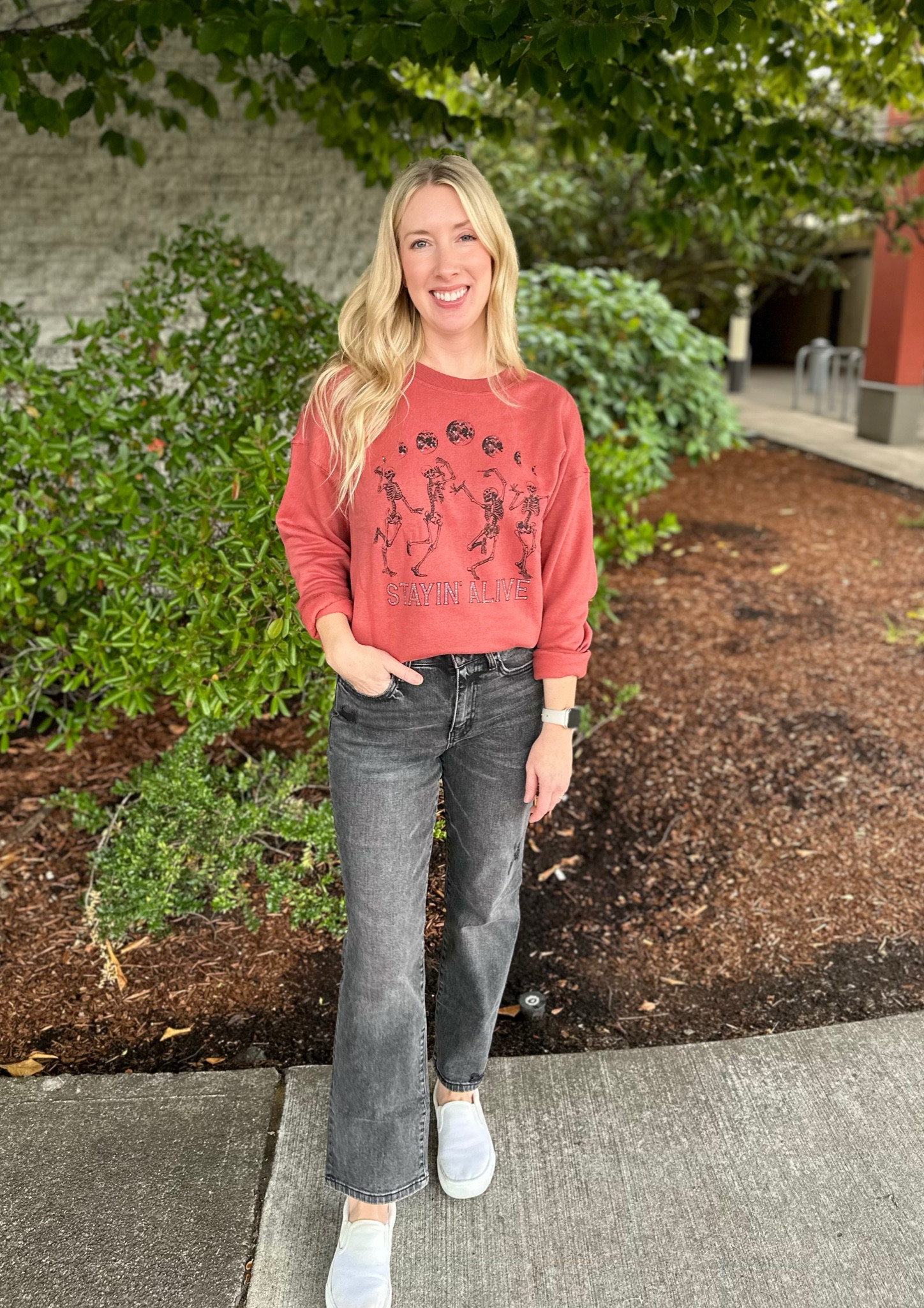 Just stayin’ alive! 💀 It’s almost Friday! 

#LTKSeasonal