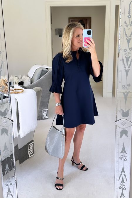 Gorgeous navy dress under $100
Gorgeous, pleated detail on the sleeves and cinch back to create the most flattering fit! 


#LTKSeasonal #LTKover40 #LTKfindsunder100