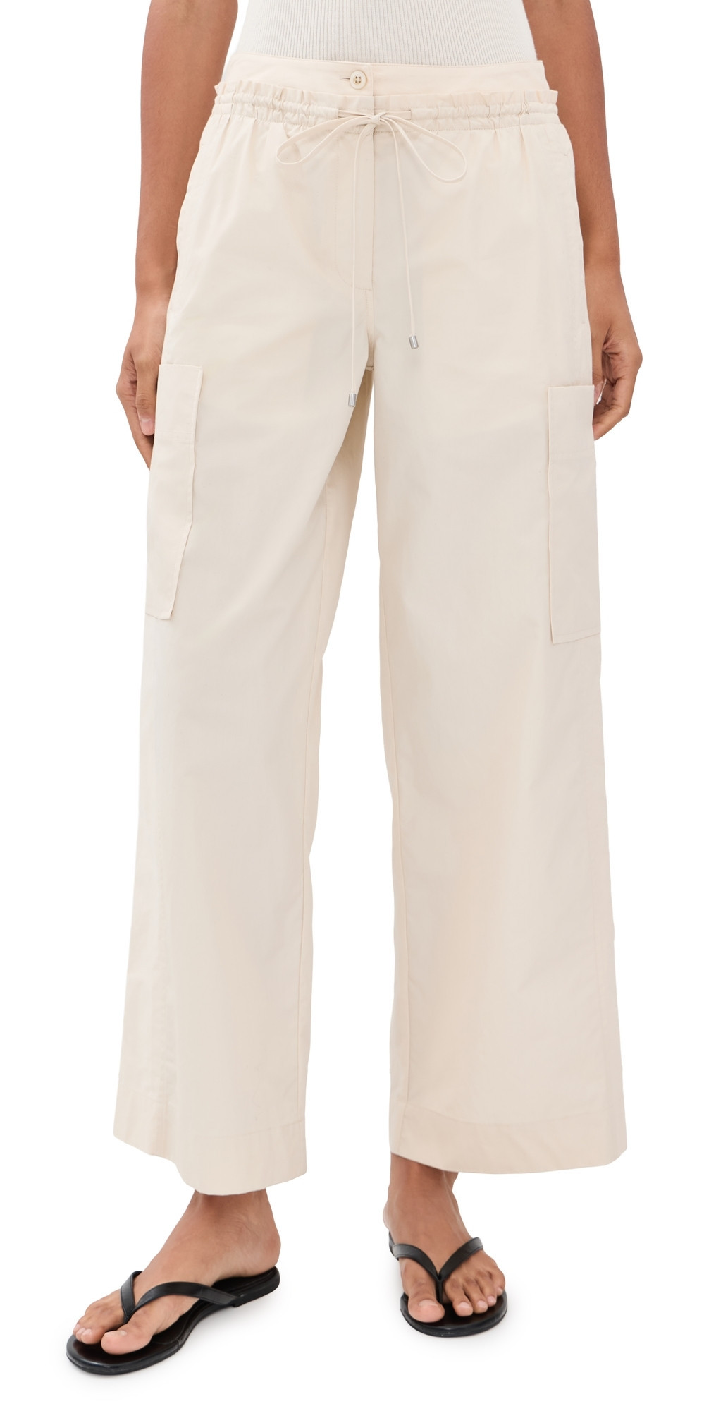 3.1 Phillip Lim Double Waistband Poplin Pants Stone 00 | Shopbop
