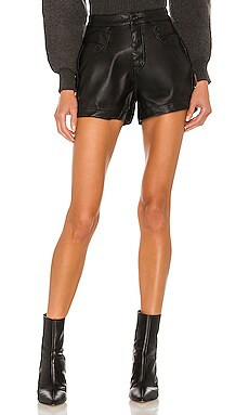Free People x We The Free CRVY Vegan Lace Up Short in Black from Revolve.com | Revolve Clothing (Global)