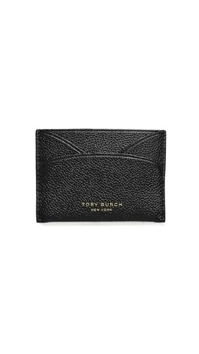 Tory Burch Women's Romy Flat Card Case, Black, One Size | Amazon (US)