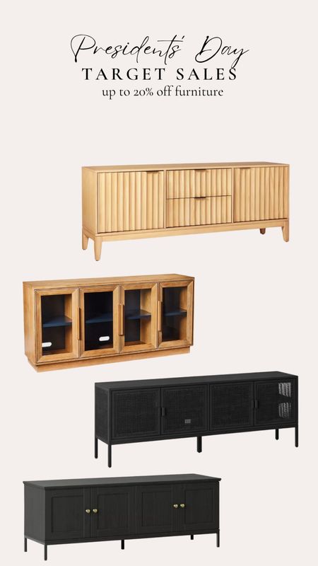 20% off tv consoles for Presidents’ Day! 
•••
Tv console, tv stand, black tv stand, wood tv stand, console sale, tv stand sale

#LTKhome #LTKSpringSale