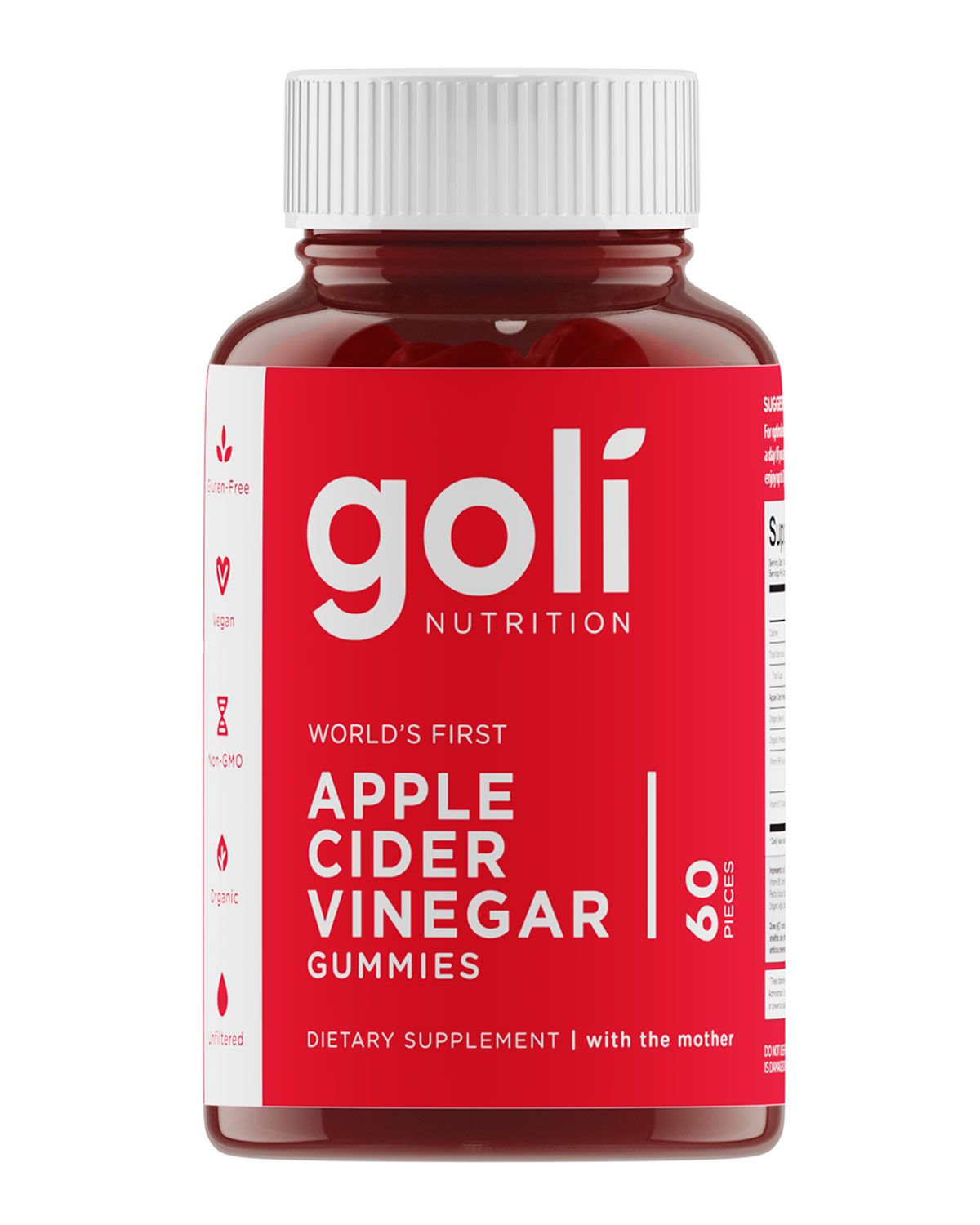 Goli World's First Apple Cider Vinegar Gummy Supplement, 60 Count | Neiman Marcus