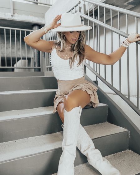 Concert outfit, tall boots, western boots, fall outfit, fall transition outfits 

#LTKunder50 #LTKstyletip #LTKshoecrush