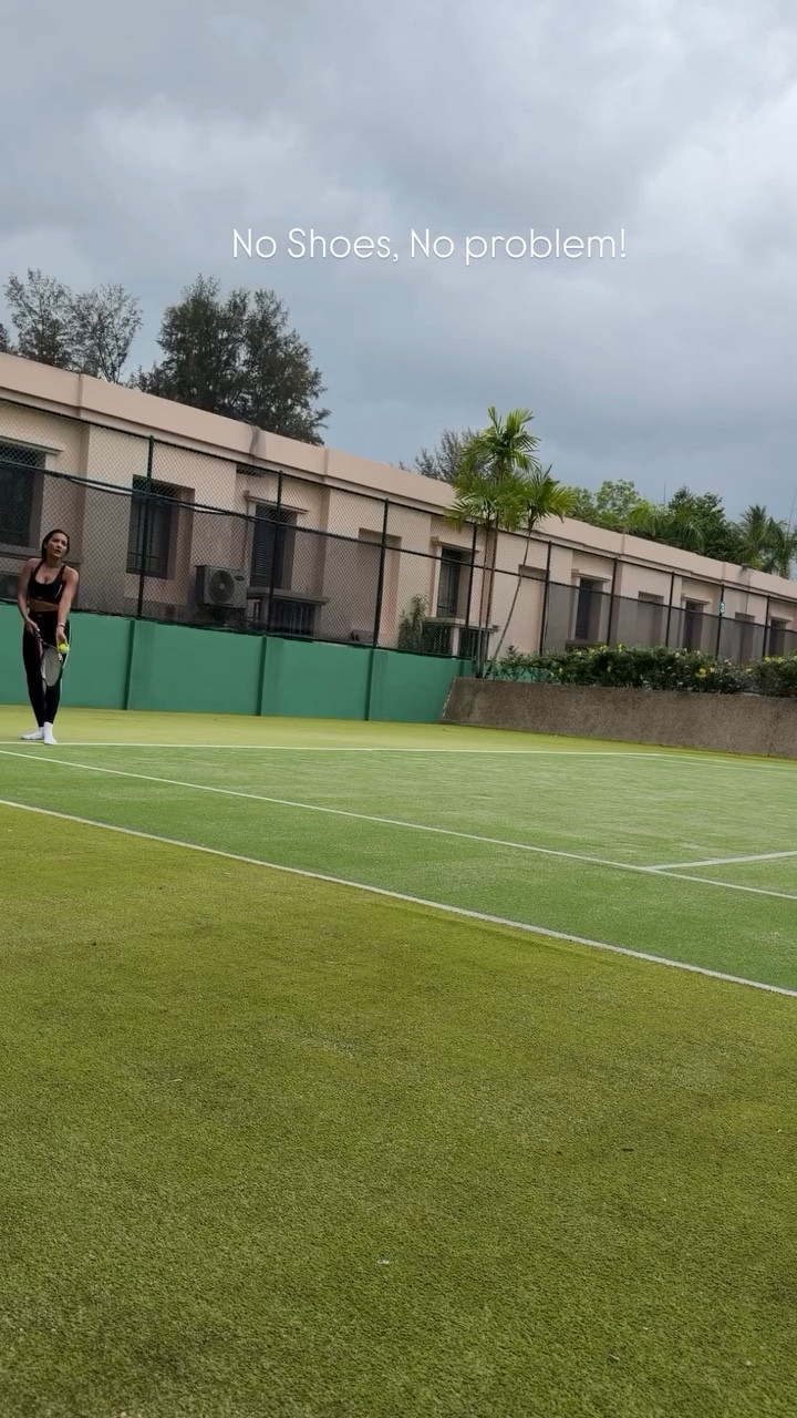 POV: You pack outfits for every dinner but forget your tennis sneakers…

When you love playing tennis while traveling, you make it work no matter what.
At least the view from this court makes it totally worth it.

SHEIN Spring Sale! Download the SHEIN app, search Z5AR9 on SHEIN and use coupon 26Hraquelgerlani394 to enjoy Up to 90% off!

@sheinofficial @shein_us
#SHEINspringsale #SHEINsaveinstyle #ad
Your Spring, Your Style, Your SHEIN!

Store Name:stylish socks
🆔 214410585
🔗 https://shein.top/von8ydd

#tennislife #tennisgirl