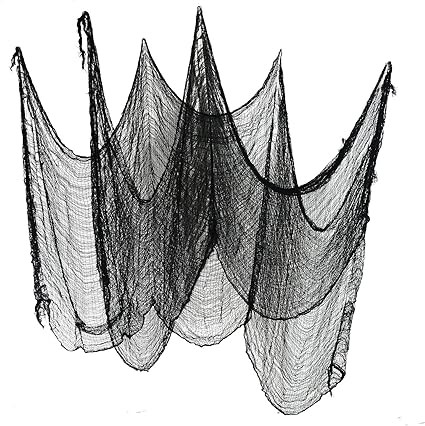 Gardeningwill Set of 2 Black Creepy Scary Gauze Cloth Doorways for Walls Entryways Halloween 30"x... | Amazon (US)