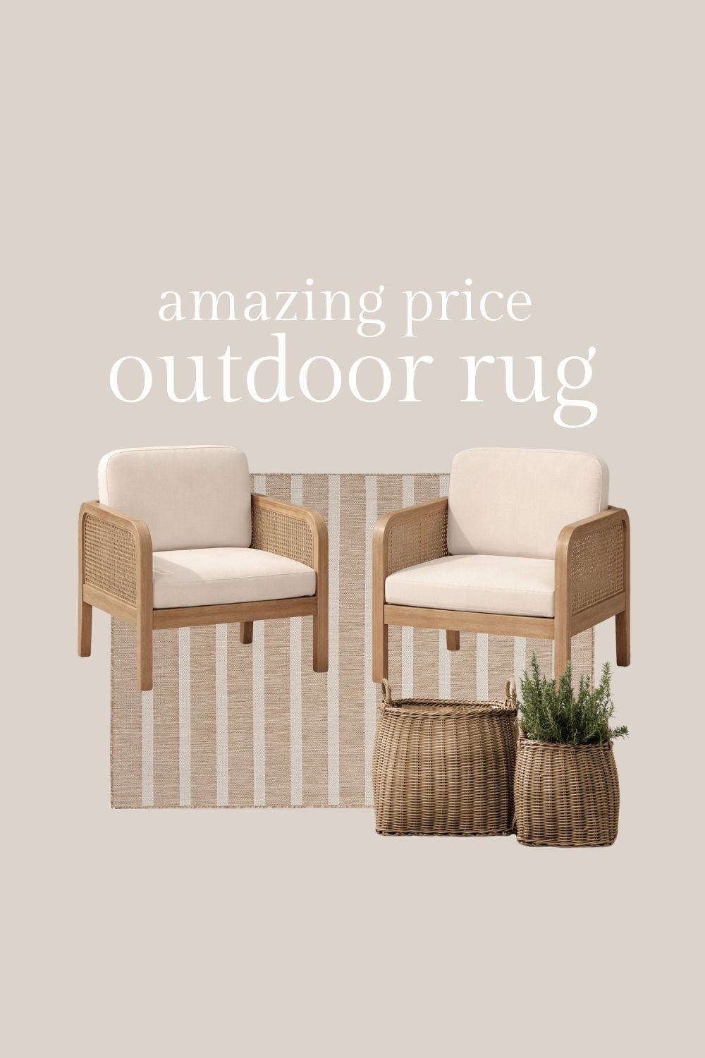 This outdoor rug is so pretty and half the price of others like it. I love the stripes! 

#LTKHome #LTKSeasonal