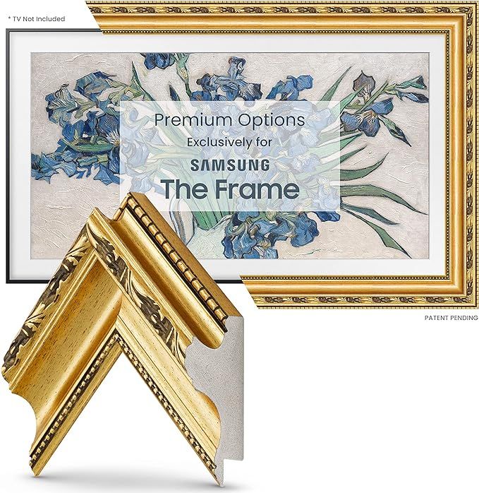 Deco TV Frames - Ornate Gold Smart Frame Compatible ONLY with Samsung The Frame TV (55", Fits 201... | Amazon (US)