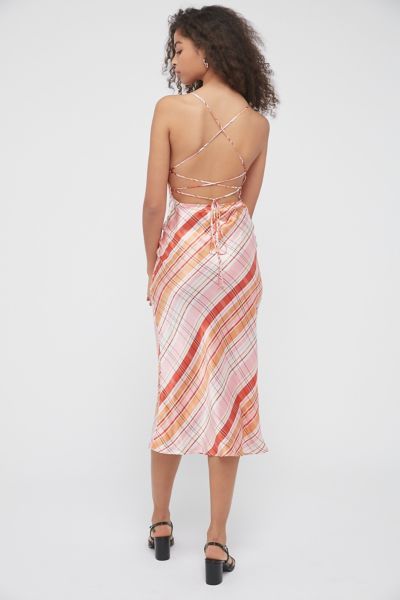 Bec + Bridge Tommy Plaid Strappy Back Slip Dress | Urban Outfitters (US and RoW)