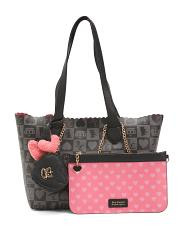 JUICY COUTURE
sweet break time tote with charms and mini bag
$39.99 Compare At $80 
help | TJ Maxx