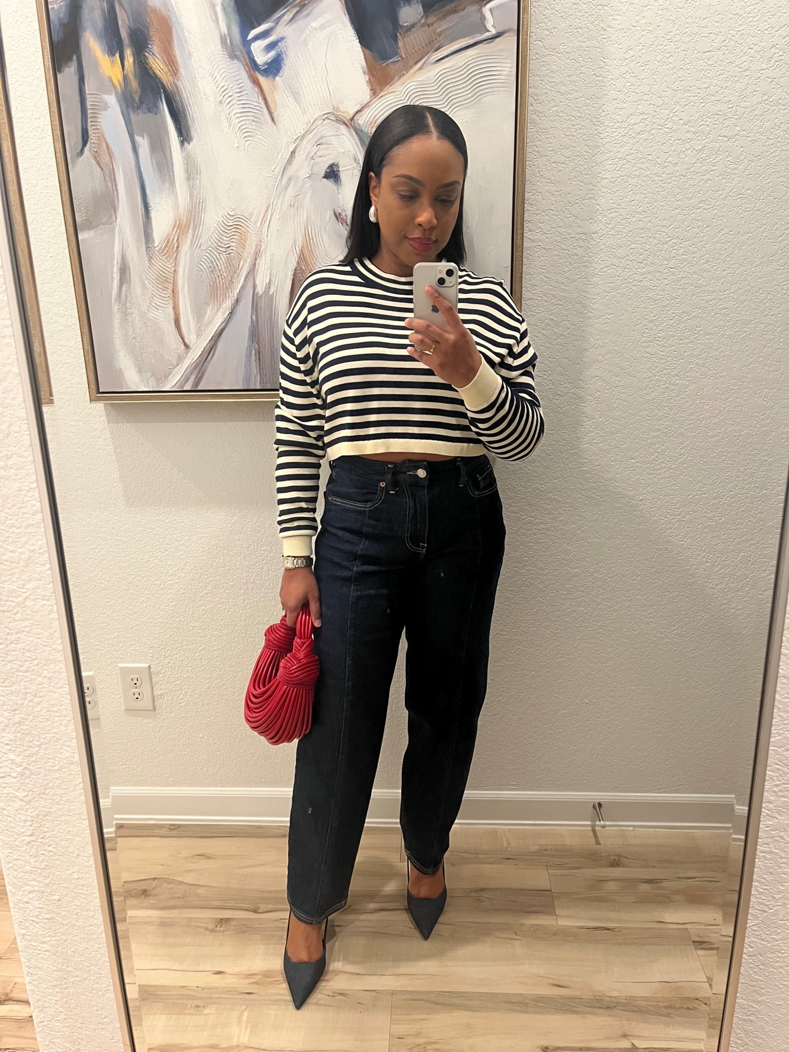 Stripes + navy + red = ❤️

#LTKgrwm #LTKdayinmylife #LTKootd