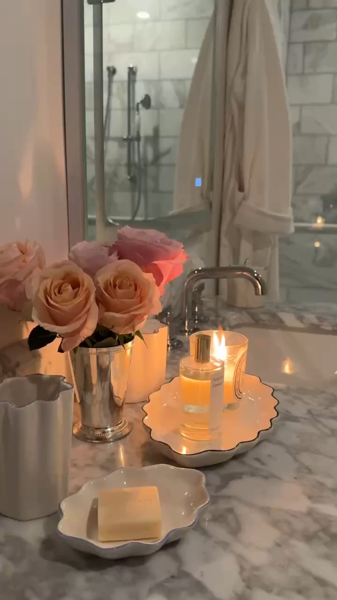 Love this cozy corner of our new bathroom! White marble bathroom, bathroom renovation, classic bathroom, spa bathroom, bathroom inspirationn

#LTKFamily #LTKHome #LTKBeauty