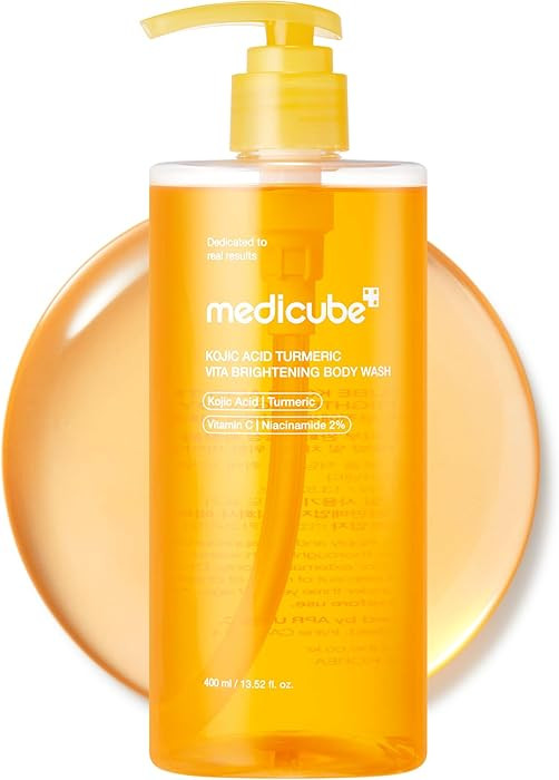 medicube Kojic Acid Turmeric Brightening Body Wash | Gentle Shower Gel for Uneven Skin | Niacinam... | Amazon (US)