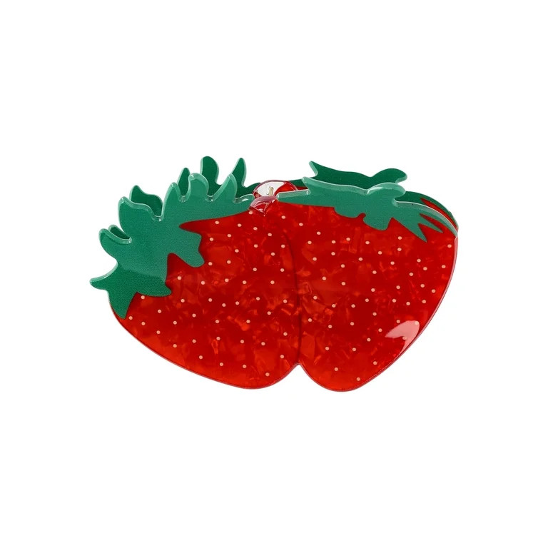 No Boundaries Strawberry Hair Claw Clip, Women's | Walmart (US)