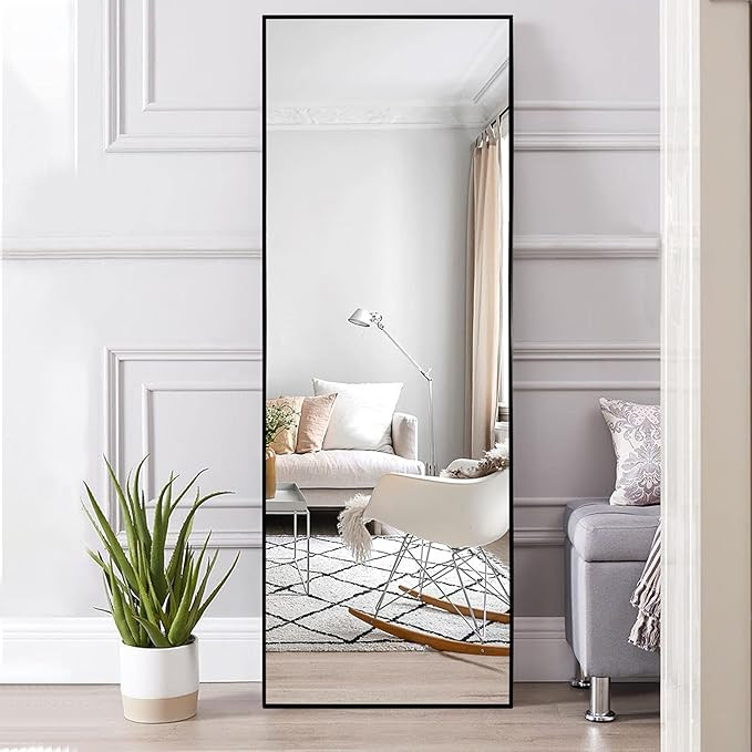 NeuType 59"x20" Full Length Mirror Floor Mirror with Standing Holder Bedroom Dressing Mirror Stan... | Amazon (US)