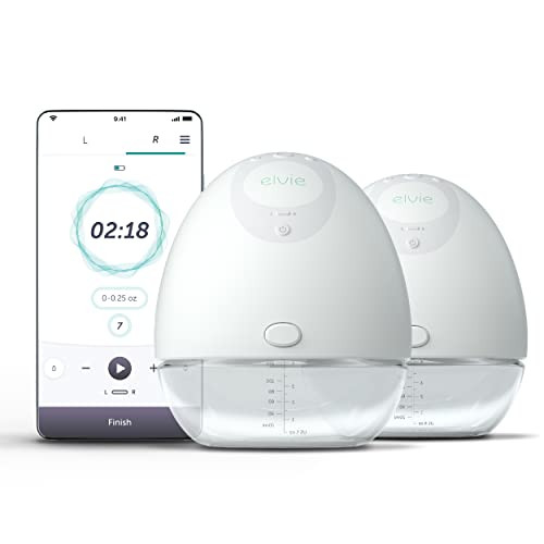 Elvie - Double, Wearable Breast Pump w/App - The Smallest & Quietest - Portable - Hands Free & Di... | Amazon (US)