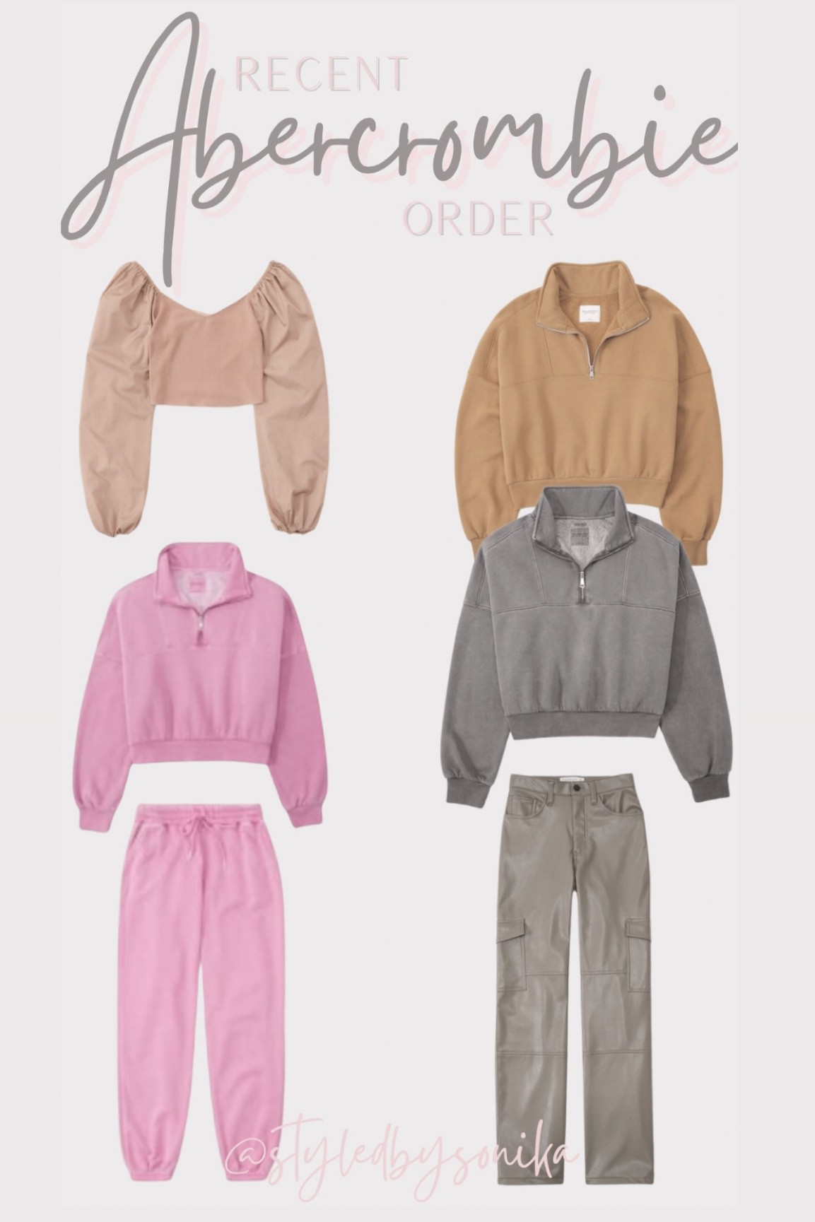 Abercrombie order
Cargo pants 
Leather pants
Comfy outfit
Matching sets 

#LTKstyletip #LTKsalealert #LTKunder100