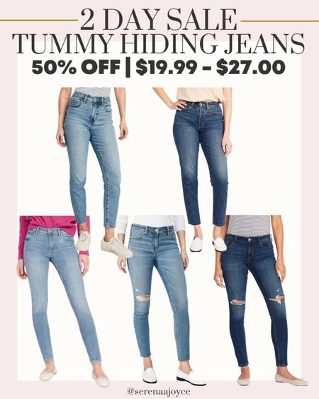 The best time to buy jeans is right now!! Old navy is having a 2 day sale. 50% off jeans

These jeans are the best for hiding your belly. The mid rise skinny actually sit nice, and hide my belly the most. The high rise skinny do not, but the high rise straight jeans do!!! LOVE them. True to size 

#LTKU #LTKmidsize #LTKSeasonal #LTKfindsunder50 #LTKfindsunder100 #LTKFind #LTKstyletip #LTKsalealert 