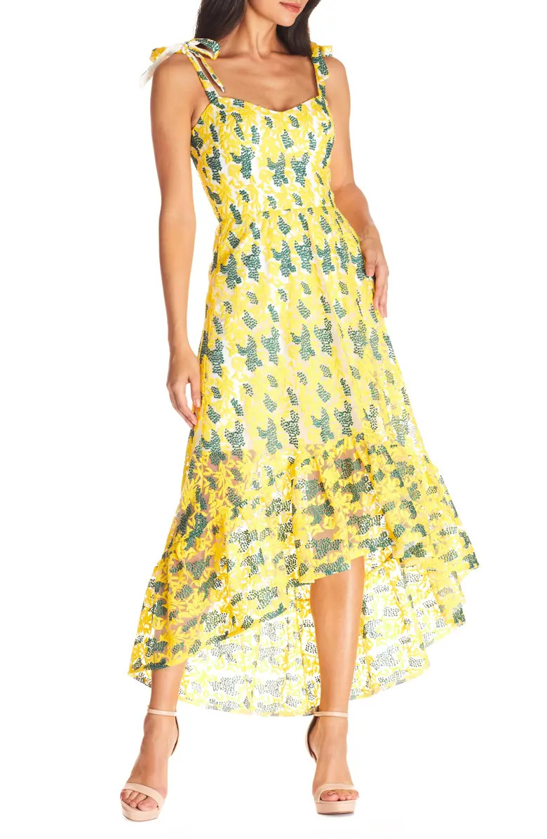 Dress the Population Wren Tie Shoulder High/Low Cocktail Dress | Nordstrom | Nordstrom