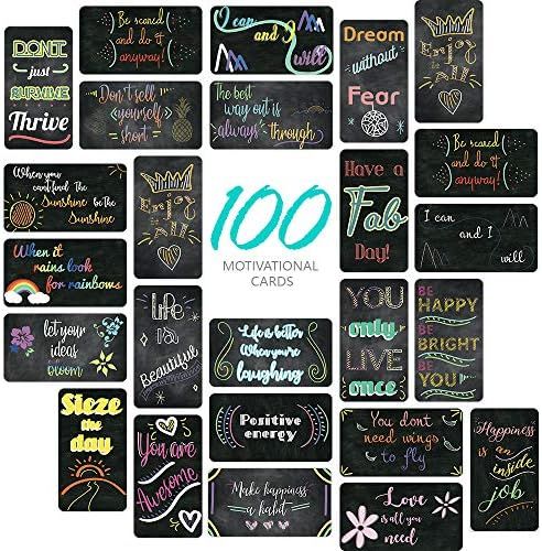SpringFlower 100 Pack Motivational Quote Cards-Positive Affirmation, Encouragement, Inspirational... | Amazon (US)