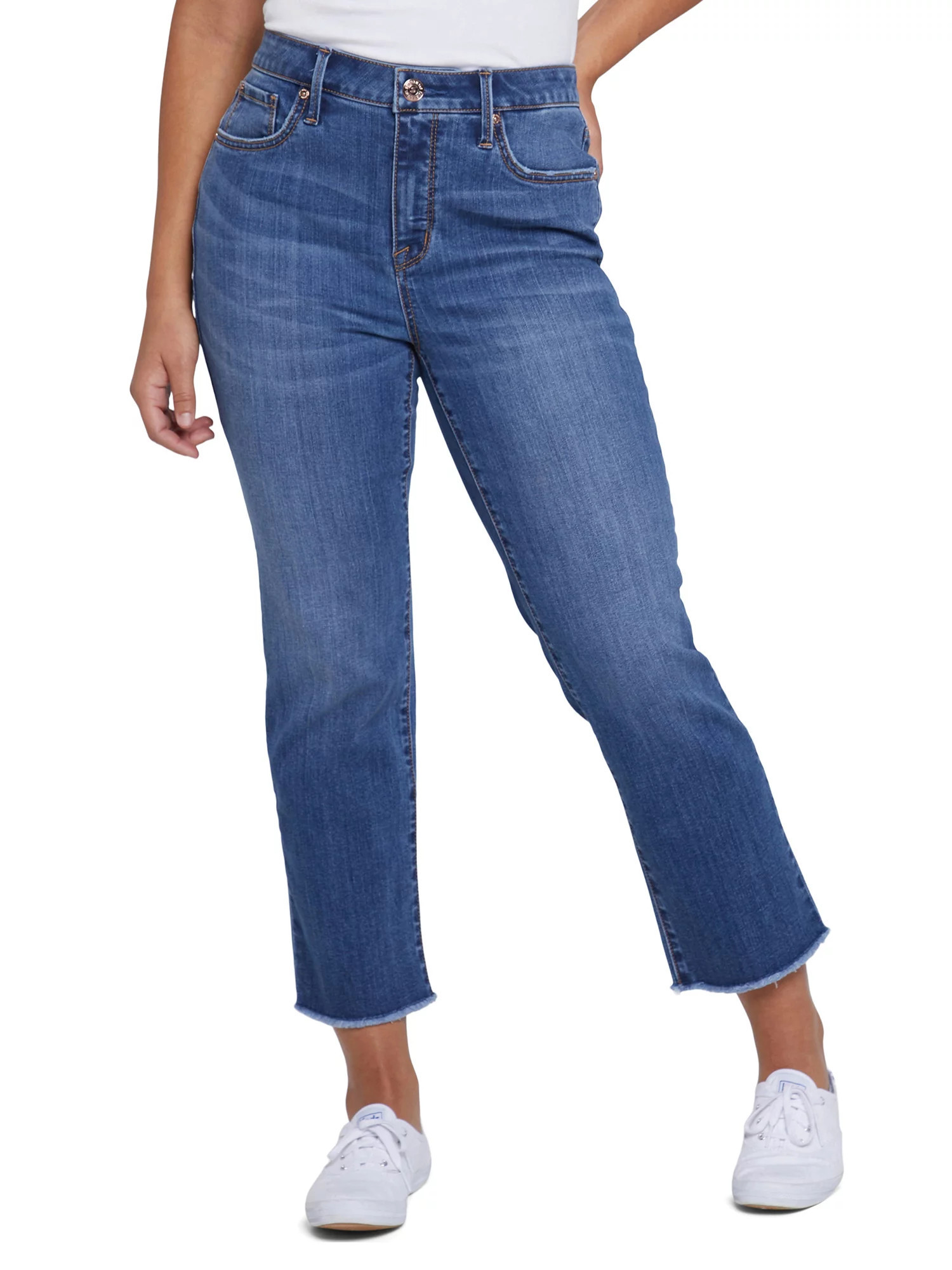 Seven7 Women's Tower Straight Jean - Walmart.com | Walmart (US)