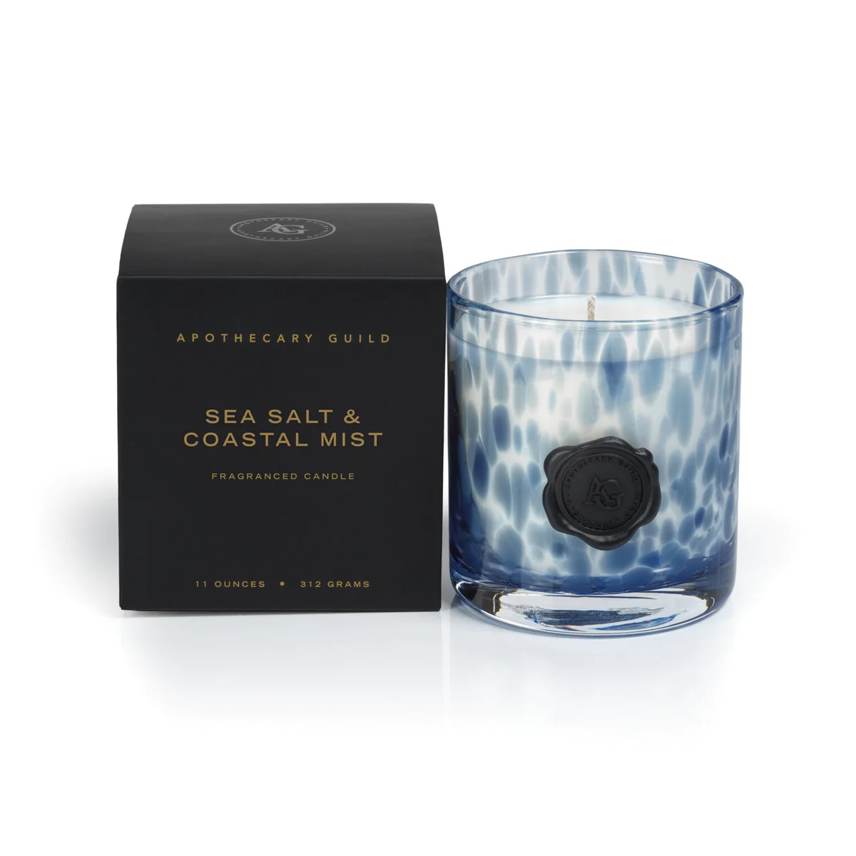 Sea Salt and Coastal Mist Opal Glass Candle | Megan Molten