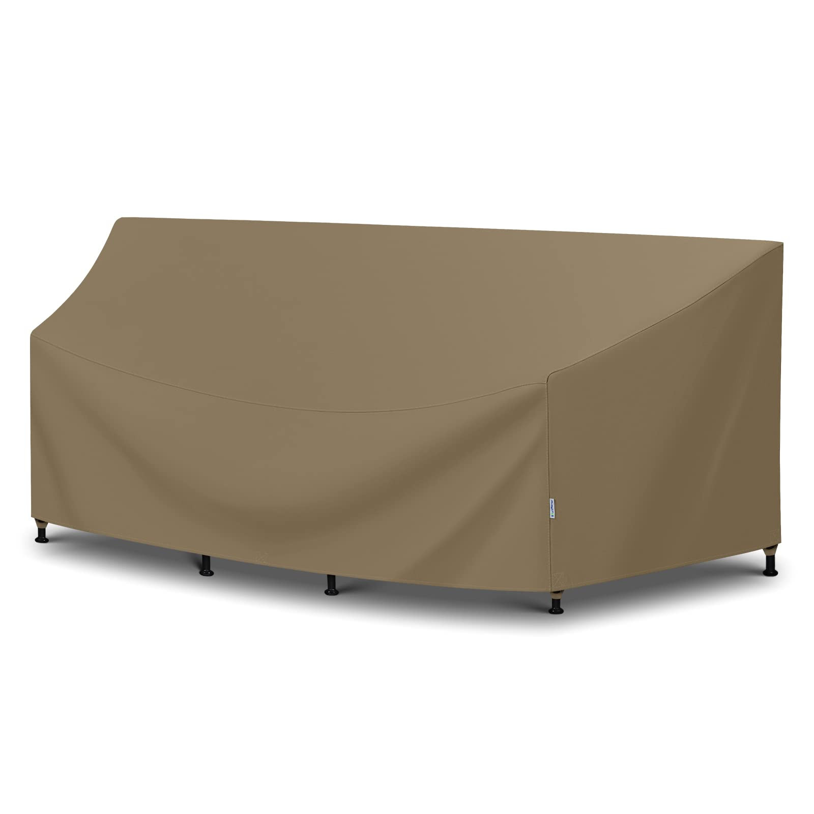 SunPatio Outdoor Sectional Sofa Cover, Heavy Duty Waterproof Curved Furniture Couch Cover 120 Inc... | Amazon (US)