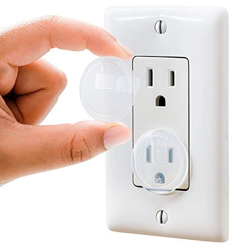 Clear Outlet Covers (50 Pack) Value Pack – Baby Safety Outlet Plug Covers – Durable & Steady – Child Proof Your Outlets Easily | Amazon (US)
