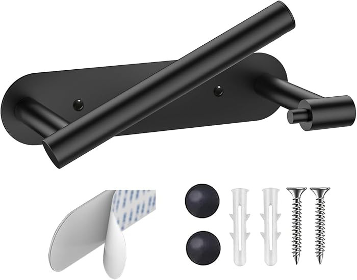 BESy Adhesive or Screw Toilet Paper Holder Wall Mount Rustproof Modern Roll Holder Flexible Pivot... | Amazon (US)