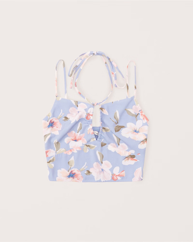 Women's Strappy Keyhole Cami | Women's Matching Sets | Abercrombie.com | Abercrombie & Fitch (US)