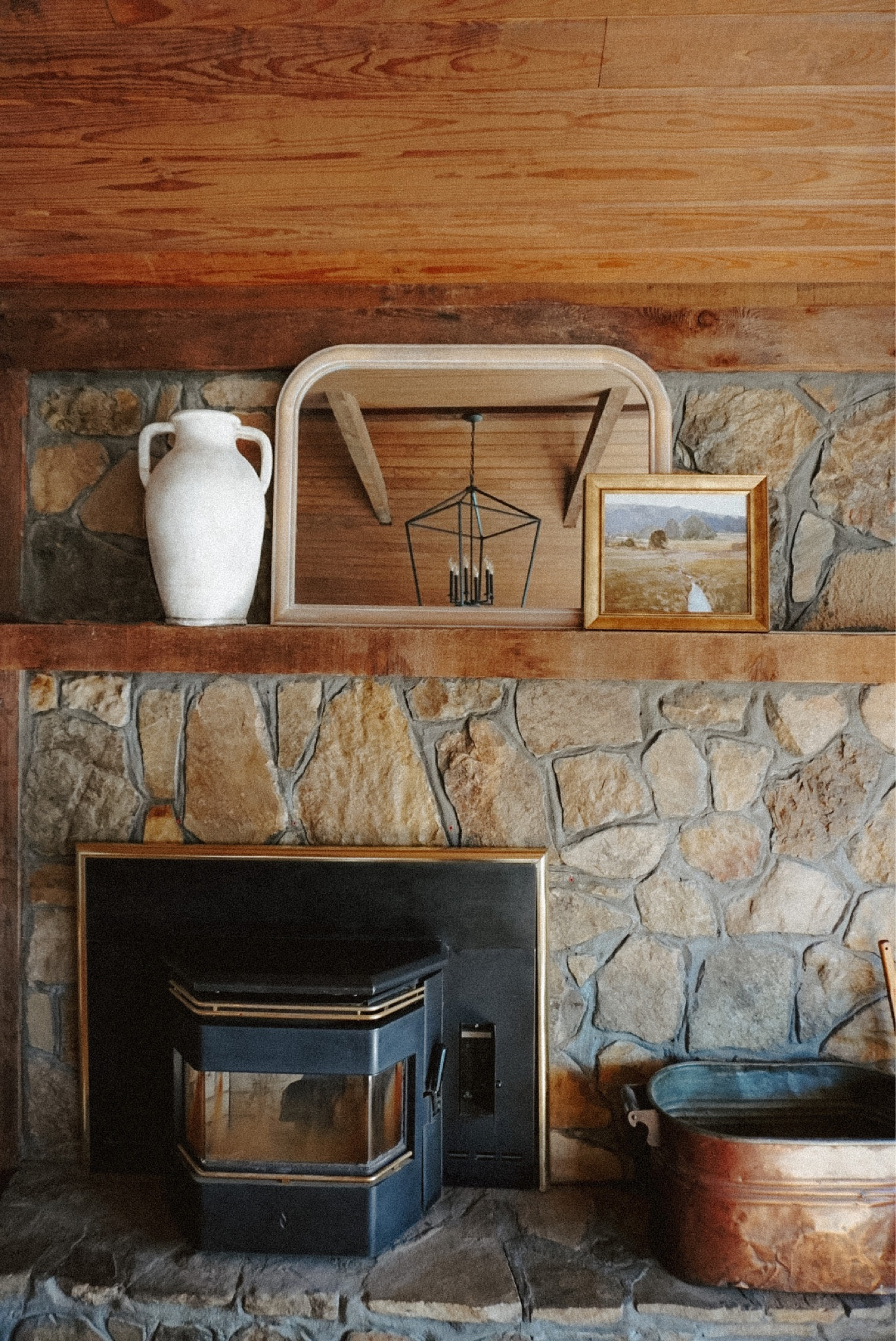 Mantel decor, home decor, mantel mirror, mantel artwork, living room decor #mantel #homedecor 

#LTKhome #LTKFind #LTKunder100